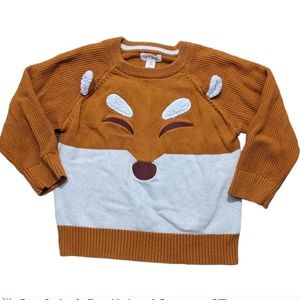 Cat & Jack Fox Face Sweater